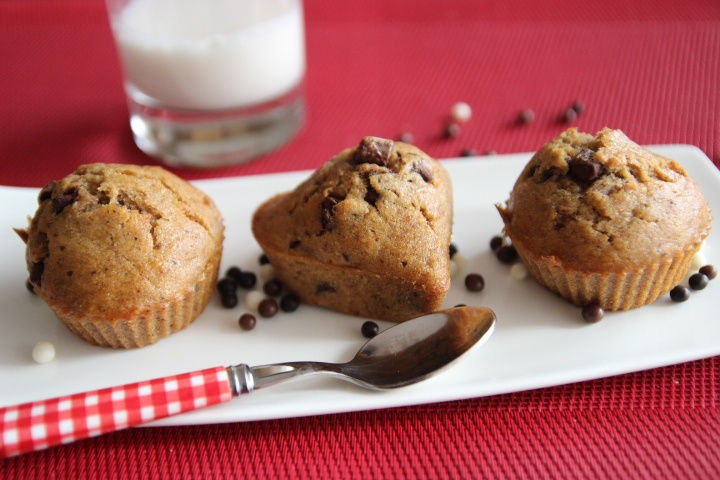 MUFFINS VEGAN BANANE CHOCO MUFFINS VEGAN BANANE CHOCO